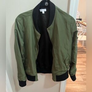 Olive Bomber Jacket